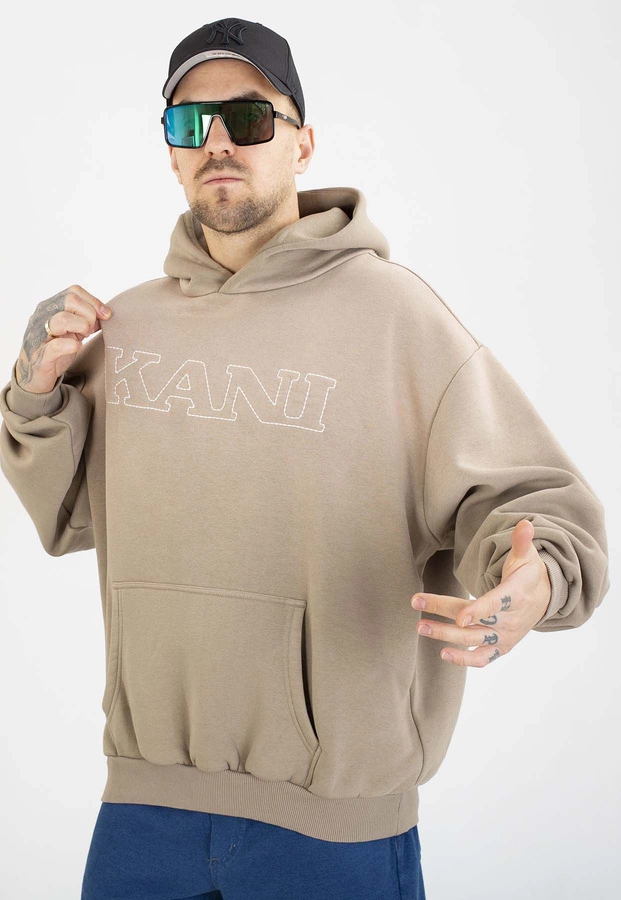 Bluza Karl Kani Z kapturem Retro Washed OS PD00007534 beżowa