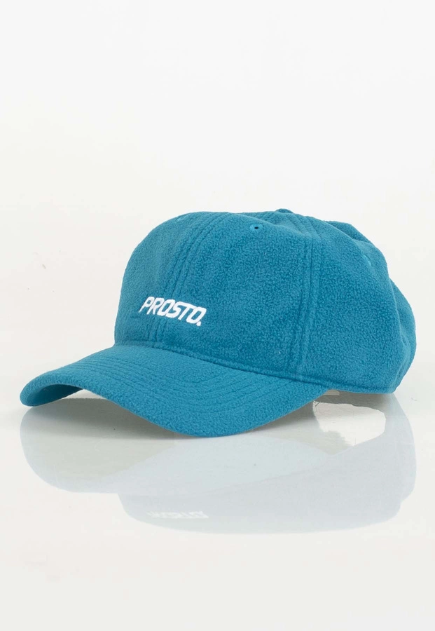 Czapka 6 Panel Prosto Fleece turkusowa