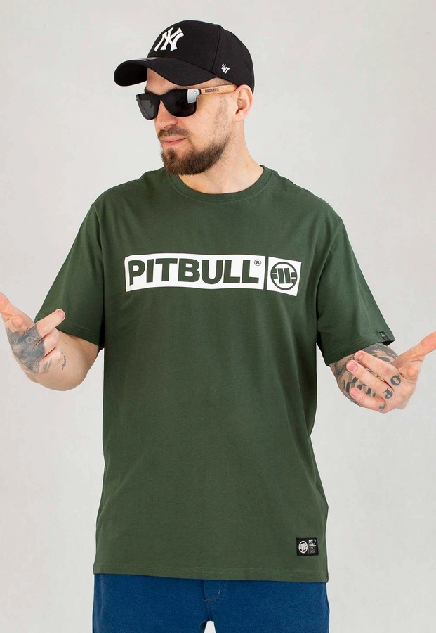 T-shirt Pit Bull Hilltop 170 zielono biały