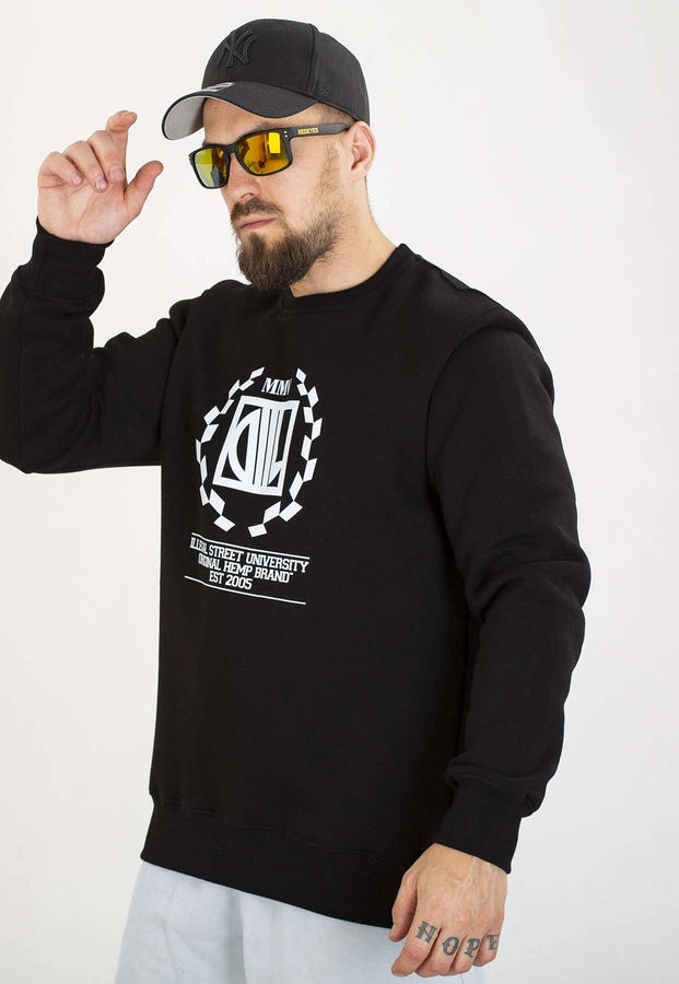 Bluza Diil Bez Kaptura Laur czarno biała