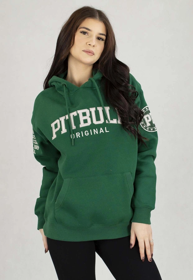 Bluza Pit Bull Z Kapturem Oversize Tyrian zielona