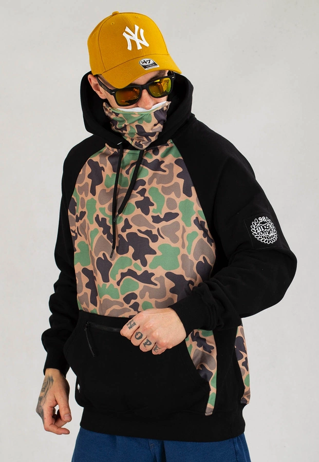 Bluza Mass Berg czarna camo