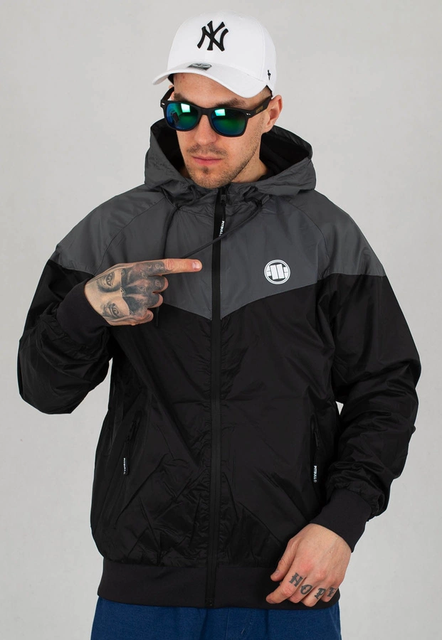 Kurtka Pit Bull Division czarno szara