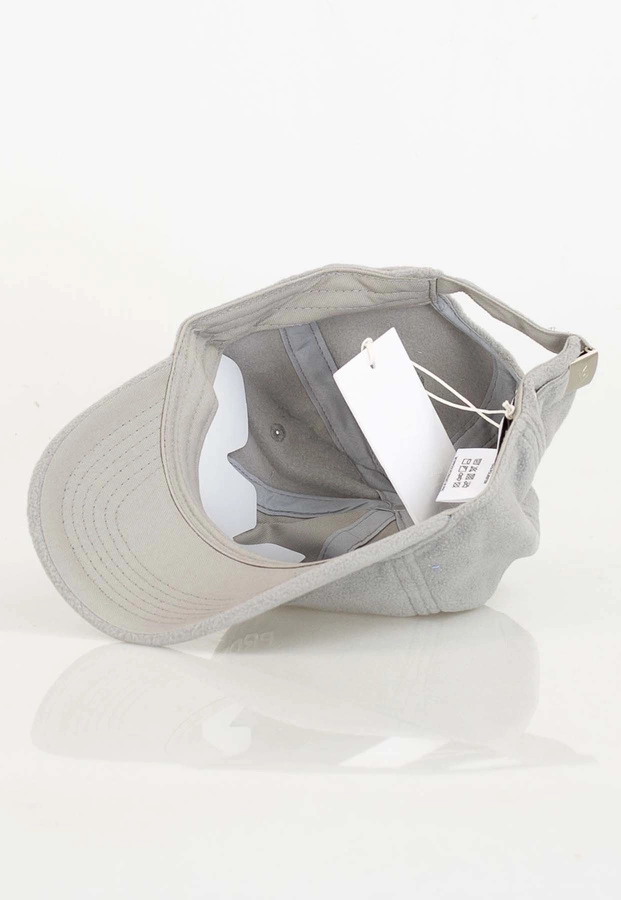 Czapka 6 Panel Prosto Fleece szara