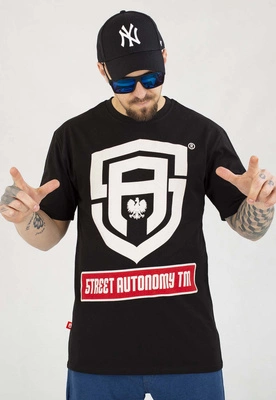 T-shirt Street Autonomy Poluck czarny