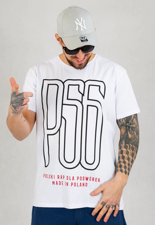 T-shirt Dudek P56 Logo biały