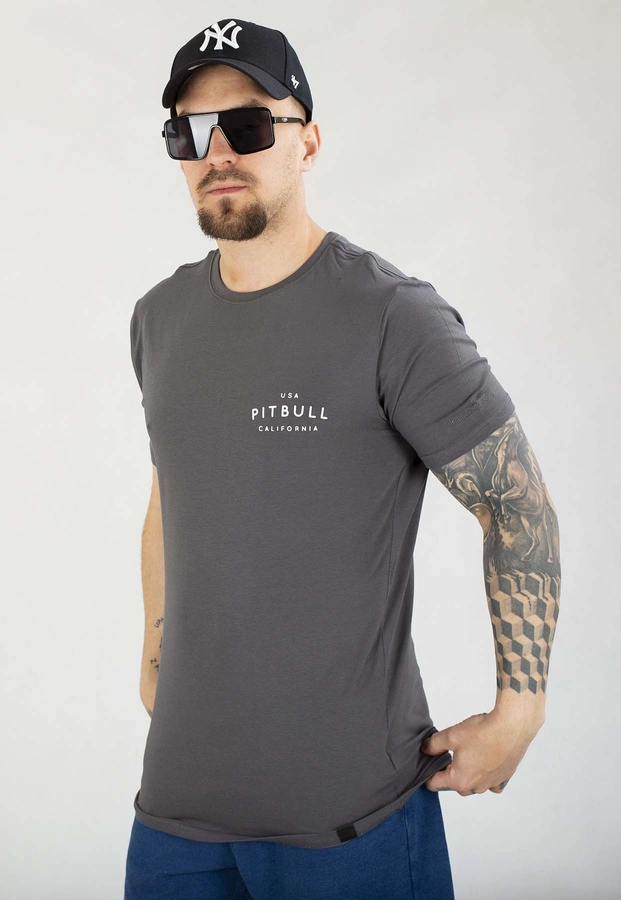 T-shirt Pit Bull Slim Fit USA Cal 140 graphite