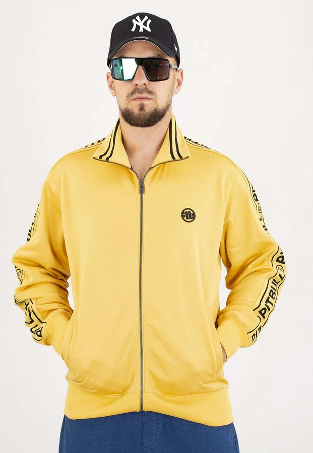 Bluza Pit Bull Bez Kaptura Zip Tape Logo pale yellow