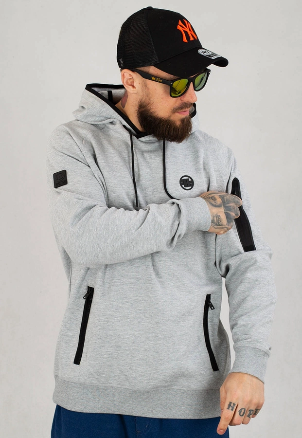 Bluza Pit Bull Hooded Stafford szara