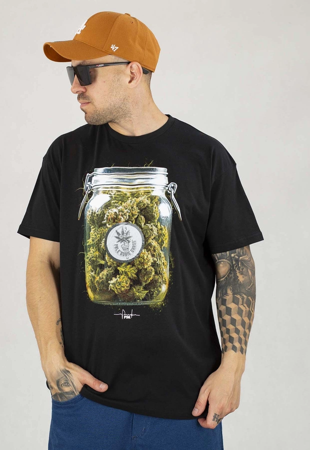 T-shirt Dudek P56 Jar of Weed czarny