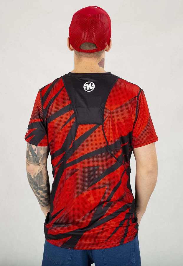 T-shirt Sportowy Pit Bull Mesh Performance Pro plus Dot Camo II czerwony