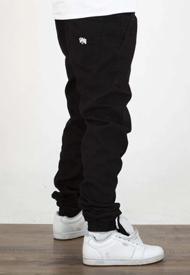 Spodnie Chada Jeans Joggery Kastet Logo czarne