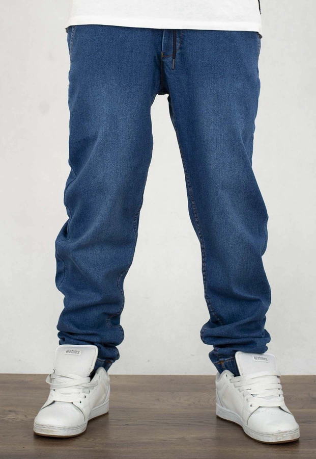 Spodnie Jigga Wear Crown Jogger Jeans niebieskie