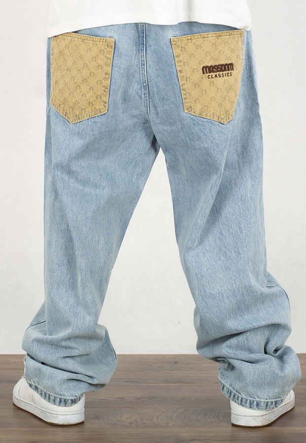 Spodnie Mass Jeans Extra Baggy Fit Nexus light blue