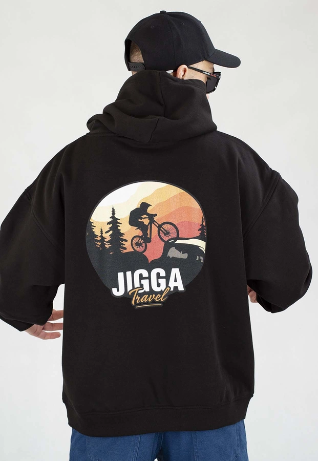 Bluza Jigga Wear Z Kapturem Baggy Mountain Bike czarna