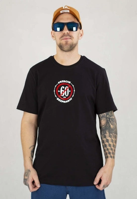 T-shirt Ciemna Strefa Stop 60 Statystyka czarny