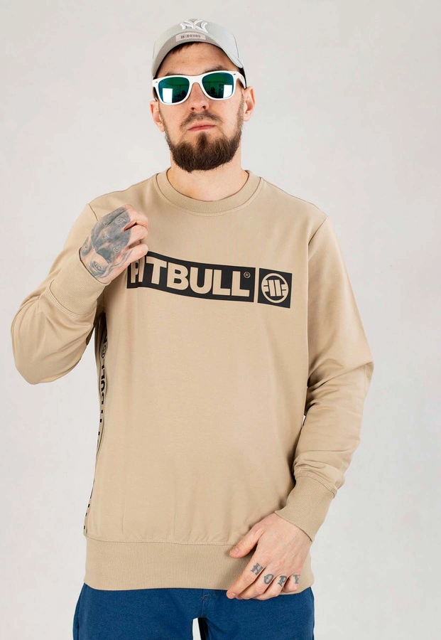 Bluza Pit Bull Bez Kaptura French Terry Albion piaskowa