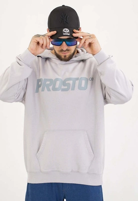 Bluza Prosto Z kapturem Big Log sprana szara