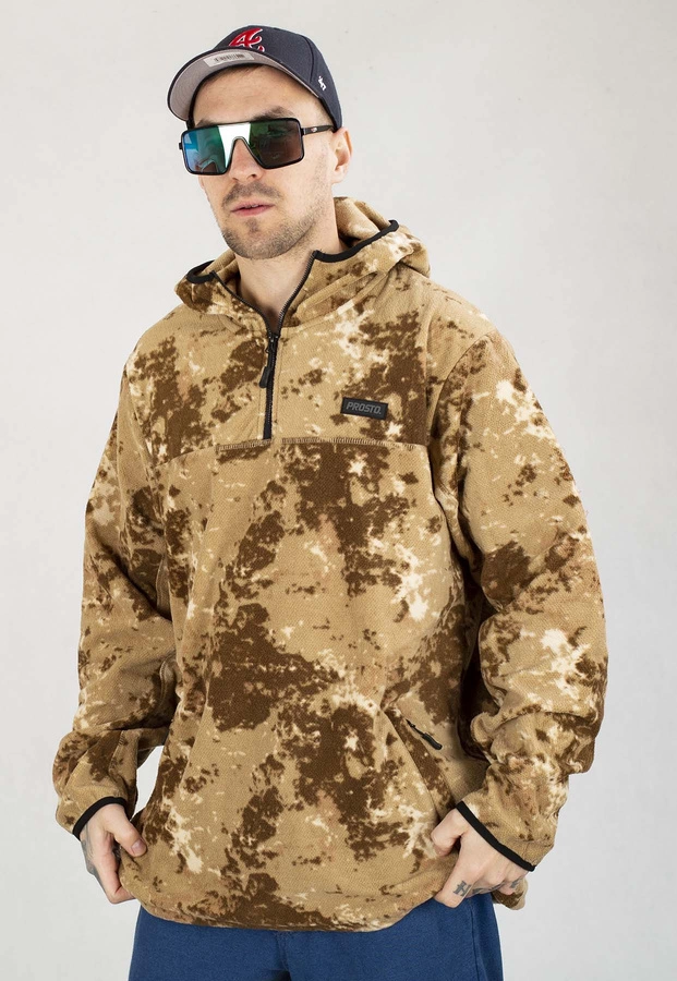 Bluza Prosto Z kapturem Fleece woodry camo