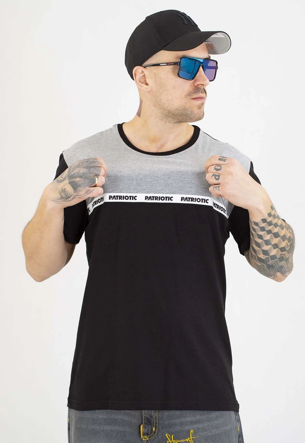 T-shirt Patriotic P-Modern Tape czarno szary