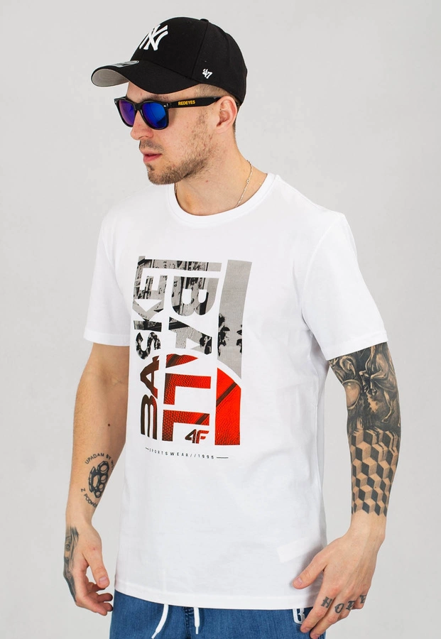 T-shirt 4F TSM031 biały