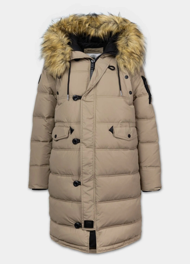 Kurtka Pit Bull Zimowa Parka Queenston dark sand