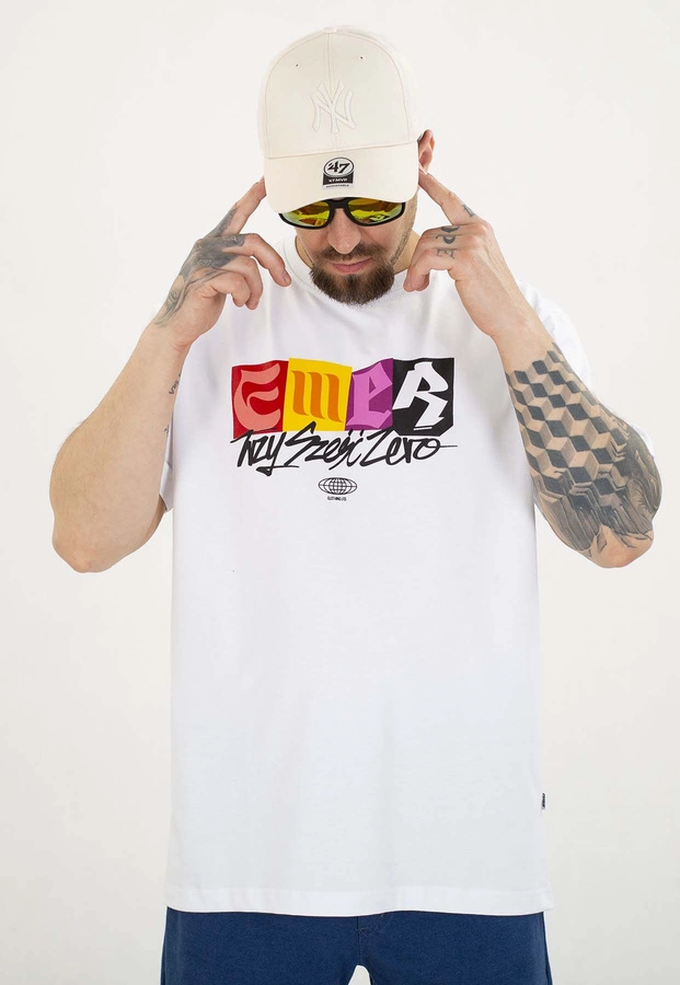 T-shirt 360CLTH Emer biały
