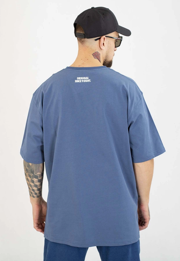 T-shirt Mass Pocket Sign niebieski