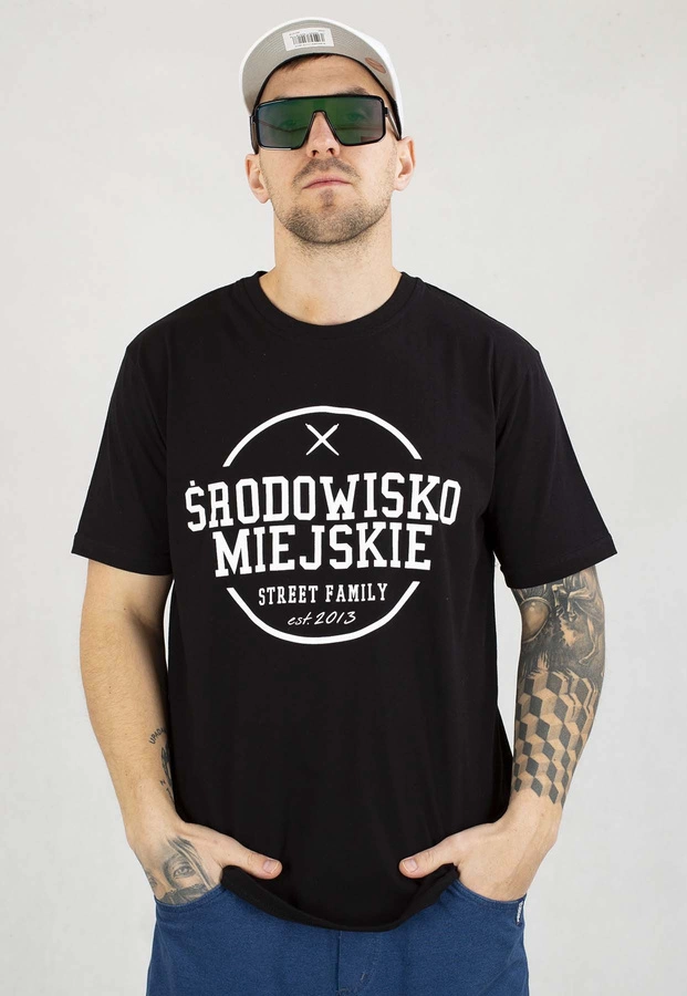 T-shirt Środowisko Miejskie Theme czarno biały