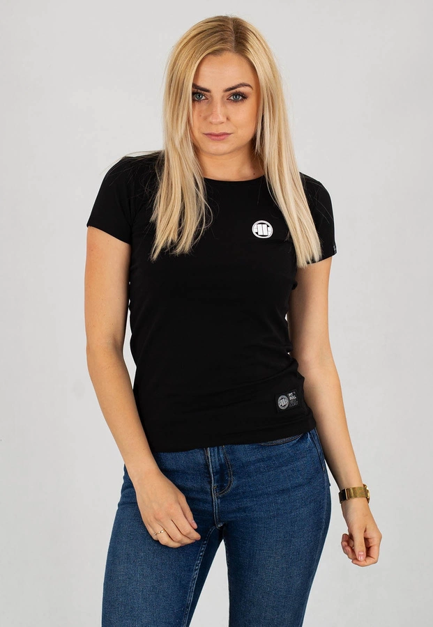 T-Shirt Pit Bull Lycra Small Logo czarny