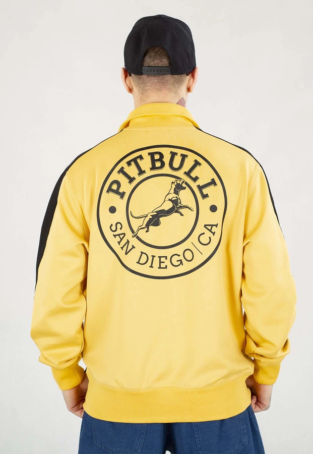 Bluza Pit Bull Bez Kaptura Zip San Diego CA żółta