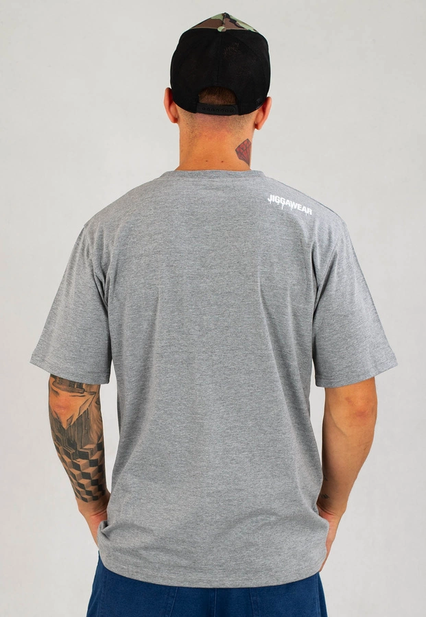 T-shirt Jigga Wear Painted Logo szary
