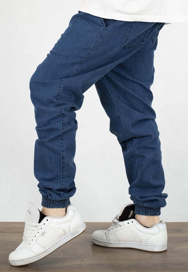 Spodnie Jigga Wear Crown Jogger Jeans Pool blue