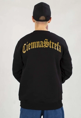 Bluza Ciemna Strefa Bez Kaptura Gotyk czarno złota