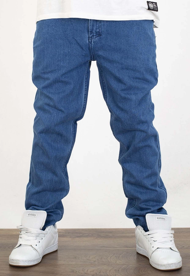 Spodnie Mass Tapered Fit Signature 2.0 niebieskie