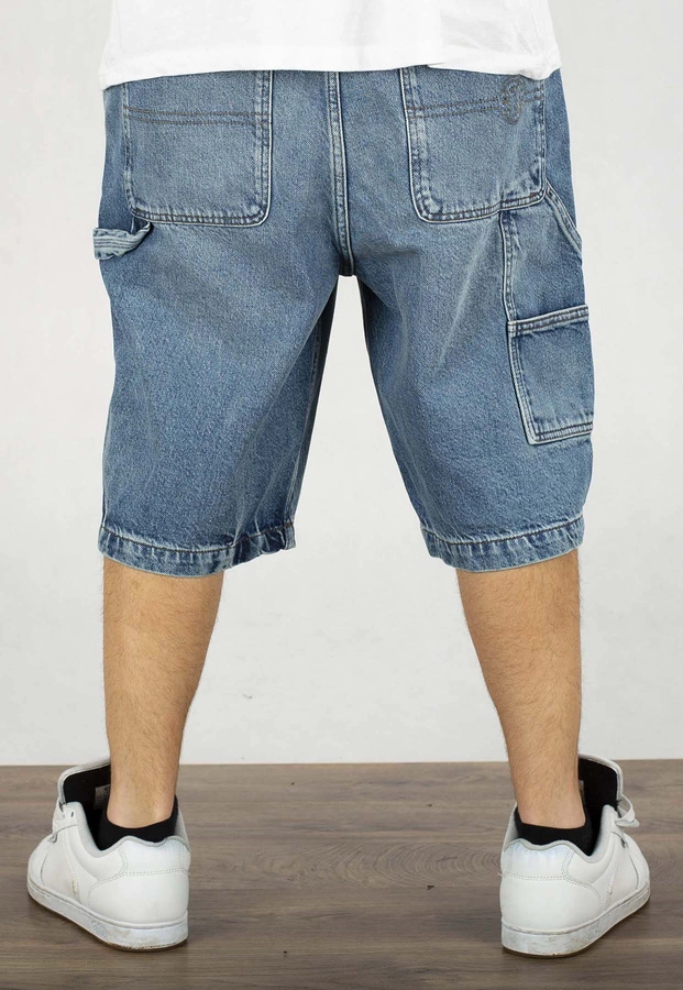 Spodenki Pit Bull Carpenter Jeans Shorts Blue Denim