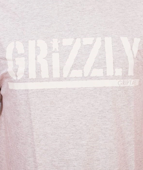 Grizzly-OG Stamp Logo Basic T-Shirt Grey