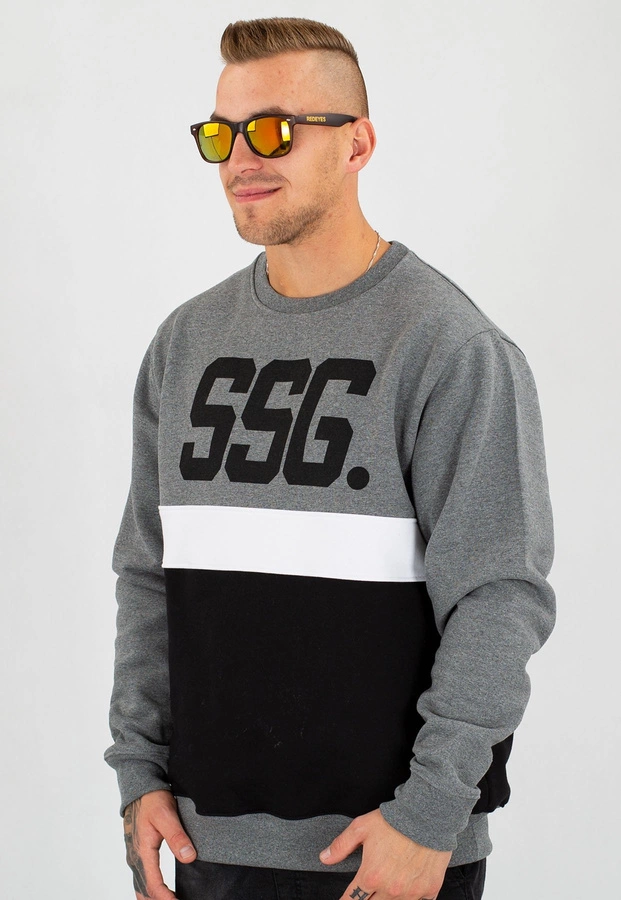 Bluza SSG Triple Line ciemno szaro czarna