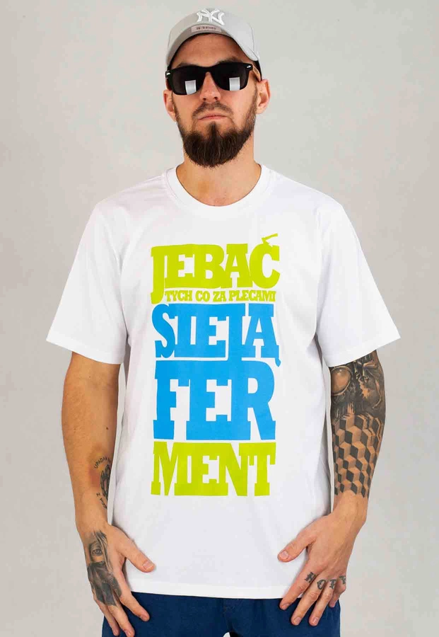 T-shirt Chada Ferment biały