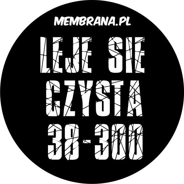 Wlepa Leje Się Czysta czarna