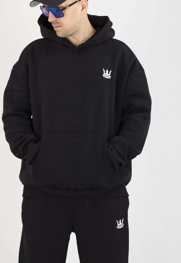 Komplet Dresowy Jigga Wear Oversize Zip Crown czarny
