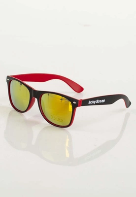 Okulary Lucky Dice Name Contrast czarne czerwone