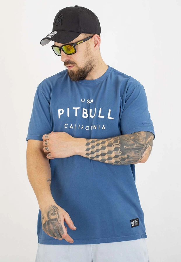 T-shirt Pit Bull Slim 190 USA Cal shade blue