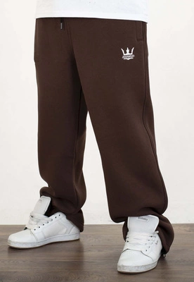 Dresy Jigga Wear Logo Drawcord Baggy bordowe