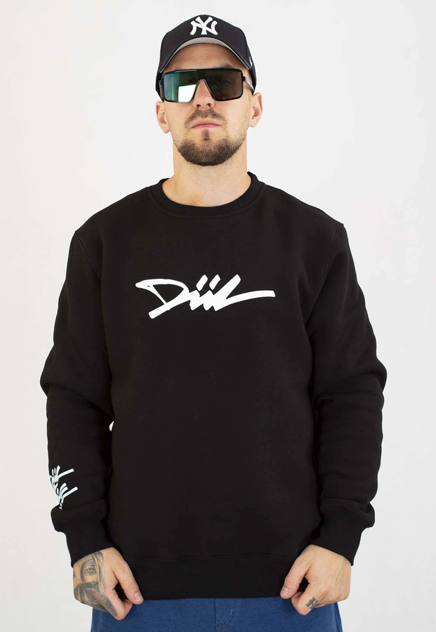 Bluza Diil Bez Kaptura 3D czarna