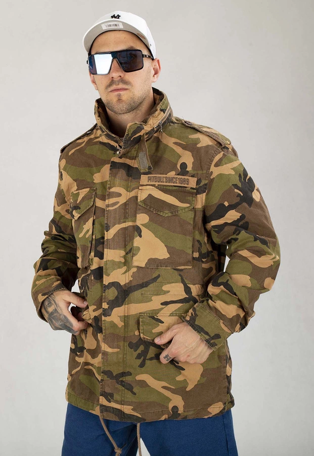 Kurtka Pit Bull Wiosenna M65 woodland camo