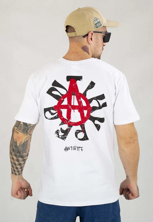 T-shirt Antihype Ring biały