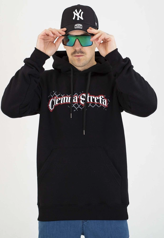 Bluza Ciemna Strefa Z Kapturem Szacunek czarna