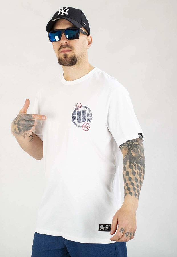 T-shirt Pit Bull SD Stamp 170 white