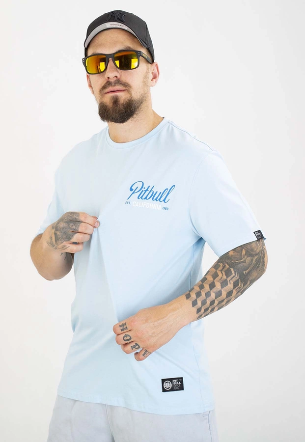 T-shirt Pit Bull San Diego Born 170 sky blue